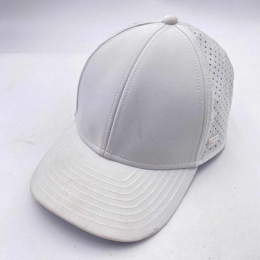 Melin A-Game Hydro Hat White Snapback Baseball Cap Small Water Resistant Mens